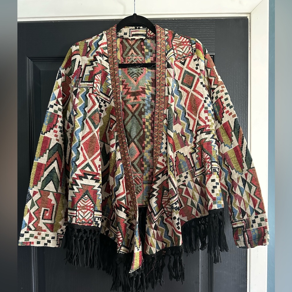 Ryu Tapestry Fringe Jacket
